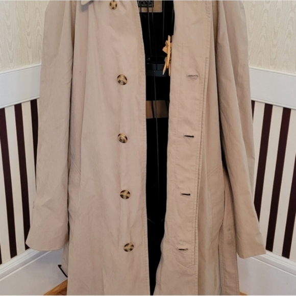 JOS. A. BANK Men's Vintage Tan Long Trench Coat Size 44L - Picture 5 of 7